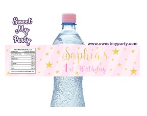 Twinkle Twinkle Little Star water bottle labels,(004a)